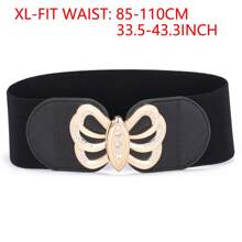 1 pezzo Cintura regolabile per vita grande per donna, fascia in vita elastica con decorazione di strass, elegante e versatile per estate, scuola, autunno, Ognissanti