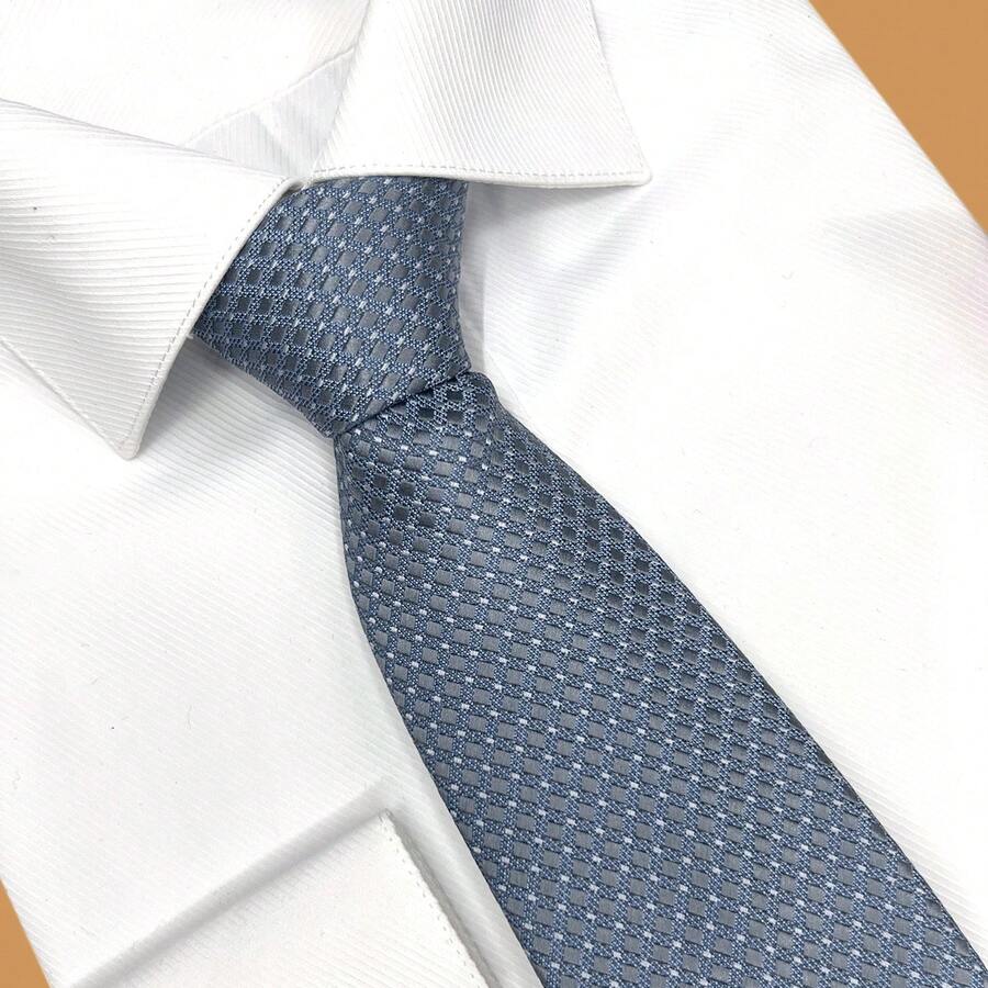Edi Saraiva Traditional Premium Tie 7 Cm - Xanh nhạt - Xem 1