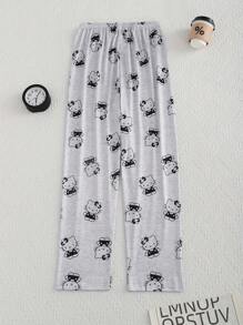 Sanrio Women's Hello Kitty Cartoon Graphic Cute Sleep Pants, Fall, Winter