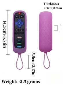 ROKU TV Remote Control Silicone Protective Cover, Suitable For ROKU Series TV Remote Control, Made Of Luminescent Silicone Material