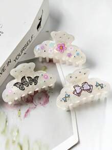 1pc 8cm Hair Claw Clip, Hairpin Headpiece, 2025 New Style