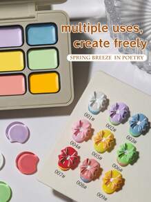 9 Colors Spring Breeze In Poetry Solid Gel Nail Polish Gradient Semi Permanent Soak Off UV LED Nail Art Gel Varnishes For Nails Salon - 彩色 - 查看 6