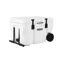 55 Quarts.Hard Sided Cooler Box With Wheels, Arctic White - Single - View 11