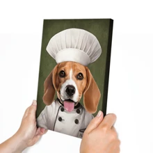 定制照片画布文章风格 - 宠物主题油画风格 - 送给家人、朋友的礼物