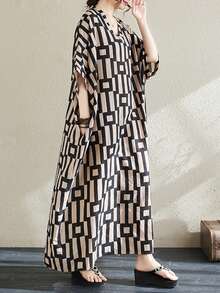 Topy, Bohemian Casual Holiday Dress, Damska sukienka na wakacje w dużym rozmiarze, 2025 Summer New V Leader Dress, Sukienka dla mamy, Sukienka na co dzień, Top, Bielizna piżama, Sukienka plażowa,