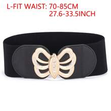 1 pezzo Cintura regolabile per vita grande per donna, fascia in vita elastica con decorazione di strass, elegante e versatile per estate, scuola, autunno, Ognissanti