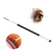 1pc Double Headed Eyelash Perm Lifting Brush Portable Lamination Eyelashes Separating Lash Lift Eyelash Extension Tool Detail Brush,Eyebrow Brush,Eyeshadow Brush,Spoolie,Spoolie Brush - Black - View 3