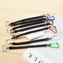1 Set Of 2 Multi-Functional Wrist Lanyards, Suitable For Fishing, Hiking, Outdoor Sports, Anti-Drop Spring Rope, Fishing Tackle Accessories (Color Random)