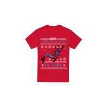 Marvel Spider-Man Mens Christmas Sweater T-Shirt (Red)