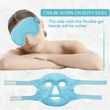 2Pcs/Set Rejuvenating Gel Cooling Eye Mask - Soothing Hot/Cold Compress Eye Patch For All Skin Types, Reusable, Alcohol-Free, And Gentle On Eyes
