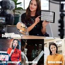 Podcast Equipment Bundle, Condenser Microphoneand Professional Audio Mixer For Studio Recording Vocals, Voice Overs, Streaming Broadcast, Videos,Gaming And More - Black - View 12