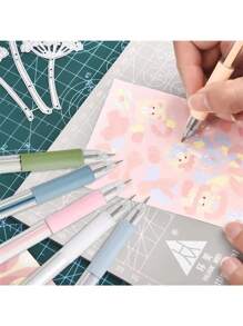 3/4/5/6/7/8 Stück Messer-Stift-Set für Aufkleber, Scrapbooking, Schneidewerkzeug, Expresssendungsbox, Schreibwaren, Schulmaterial, DIY Bastelbedarf