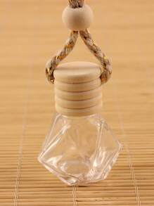 A Customized LOGO Name 8ML Diamond Perfume Bottle Car Perfume Bottle Pendant Transparent Glass Empty Bottle Perfume Bottle Car Pendant - 8ml - View 5