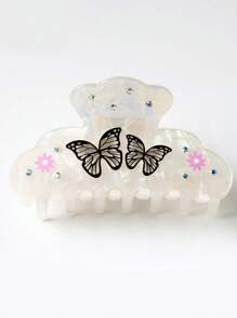 1pc 8cm Hair Claw Clip, Hairpin Headpiece, 2025 New Style