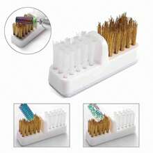 Nail Drill Cleaning Brush, Copper Wire Dust Removal Cleaning Box, Soft & Hard Drill Bits Grinding Brush, Nail Art Cleaning Tool - Multicolor - View 6