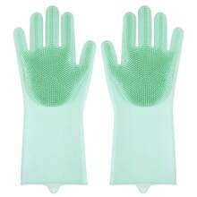 Pet Grooming Cleaning Gloves Dog Cat Bathing Shampoo Glove Scrubber Magic Dishwashing Cleanner Sponge Silicon Hair Removal Glove