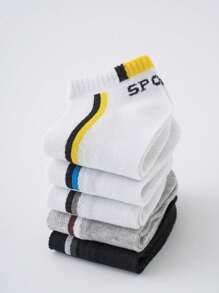 20/10 Pairs Of Boys' Big Kids And Youth Cloth Label Socks, Comfortable, Basketball Socks, Can Be Matched With Sports Shoes And Casual Shoes