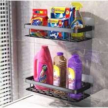 Suporte De Shampoo Organizador Alta qualidade Prateleiras De Banheiro Sem Furo Premium-Space Aluminium ES