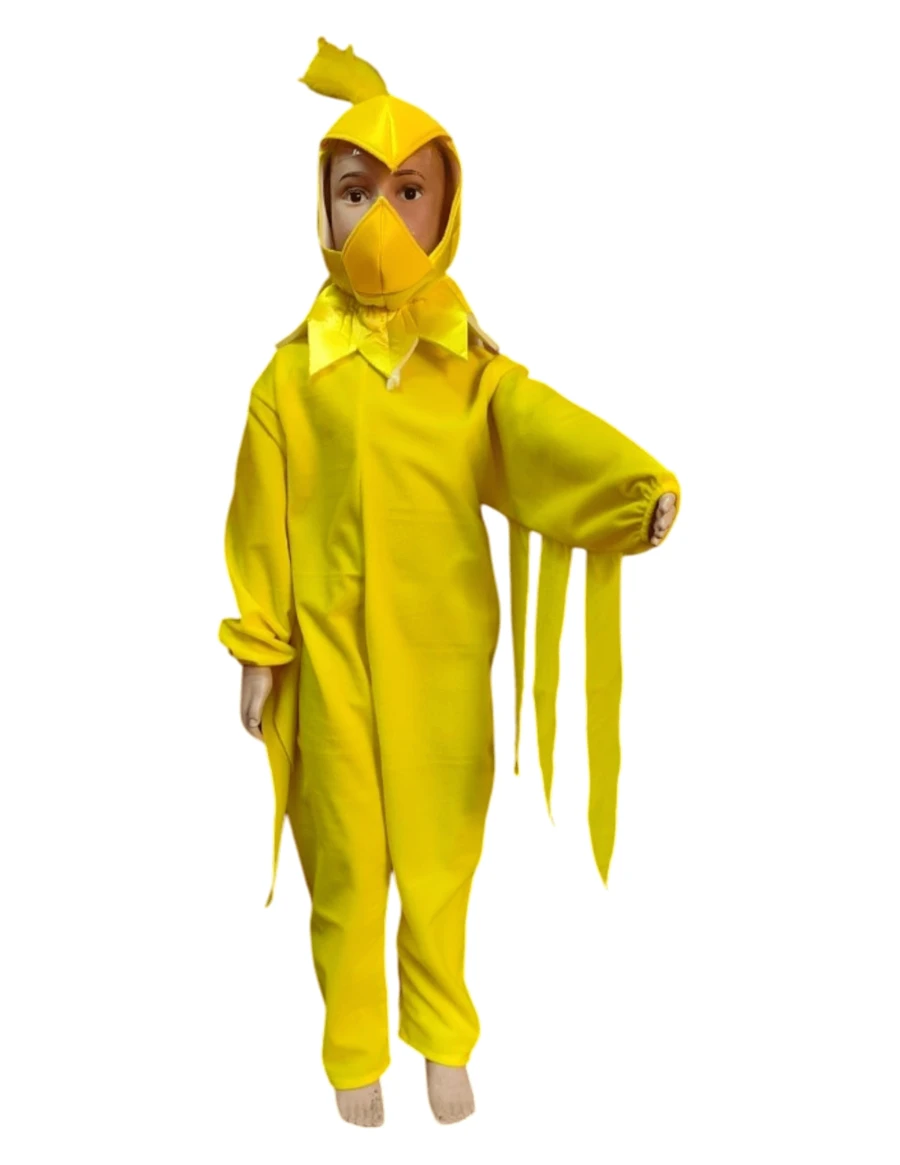 Disfraz Pollo Canario Primavera Carnaval Infantil Escuela - Amarillo - Ver 1