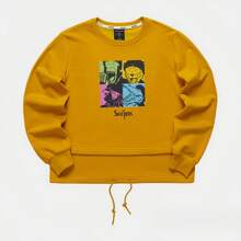 Skechers Women Casual Round Neck Graphic Print Long Sleeve Sweatshirt