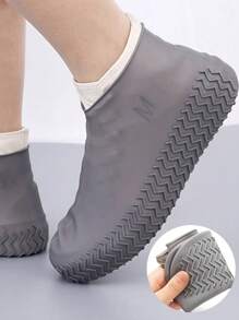1 Pair/2 Pairs Reusable Silicone Shoe Covers, Waterproof, Slip-Resistant, Thickened And Wear-Resistant Silicone Shoe Protectors For Men And Women,Silicone Outdoor Shoe Cover, Latex Riding Rain Boots Cover, Reusable Dust Proof Waterproof Thick Non-Slip Wear-Resistant Shoe Cover,Slip-Resistant Rubber Rain Boot Overshoes, Outdoor Rainy Day Accessories - S/M/L Sizes Available