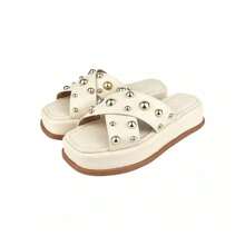 Women's Sandal Clog Sphere Flatform Birken Platform Light Shiny Comfortable Flip Flops