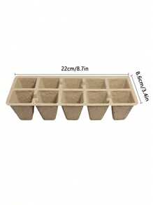 50/60/10/12 Cells Nursery Pots For Seedling, 1/5 Sets Seedling Pots Without Plant Label, Plant Seed Starters Kits For Garden, Waterproof In Early Stage, Dmposes Into Fertilizer Over Time