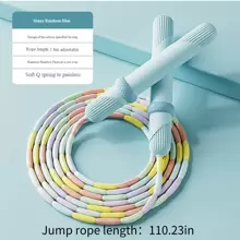 1pc Soft Rubber Collision Resistant Jump Rope, Suitable For Home Fitness, Outdoor Activity, Gym Exercise, Lightweight & Portable, Adjustable, Beginner Level, Unisex, All Seasons
