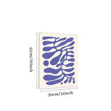 1pc Framed Canvas Poster Abstract Wall Art Canvas Paintings Ideal Gift For Bedroom Living Room Corridor Wall Art Wall Decor Room Decoration - 黑色 - 查看 3