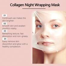 Collagen-Filled Moisturizing Anti-Wrinkle Face Mask, Replenishes Skin's Collagen, Anti-Wrinkle, Moisturizing And Easy To Absorb, Thicker Application Provides More Nourishment - Collagen Filling Mask - View 8