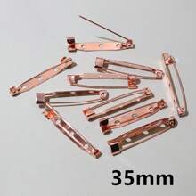 20个15-40毫米金属胸针夹底座别针安全别针胸针底座空白底座，适用于DIY珠宝制作材料 - brooch pins accessories - 查看 41