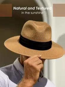 1 buc. Pălărie Fedora tricotată, minimalistă și practică, multifuncțională