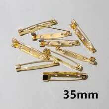 20个15-40毫米金属胸针夹底座别针安全别针胸针底座空白底座，适用于DIY珠宝制作材料 - brooch pins accessories - 查看 32