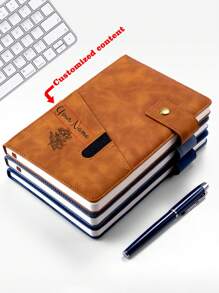 Customization 1PC Classic Business Style A5 Buckle Imitation Leather Notebook Wear-Resistant Stain-Resistant Thickened Paper Office School Meeting Records Class Notes Essential,Multi-Functional,Ornamental,Reusable,Modern,Colorful,Cute,Vintage,Cartoon,Workers,Clients,Students,Children,For Business/Work/Office,For School,School Supplies,Back To School,School Supplies,Back To School,For Office,For School,For Classroom,For Teacher Gifts,For University,For Colleague,For Dorm Rooms,For Teacher,For Boys And Girls,For Teenagers,Junior High School Students,Middle School Students,High School Senior High School Students,College Students,University Students,Freshman,Sophomore,Underclassmen