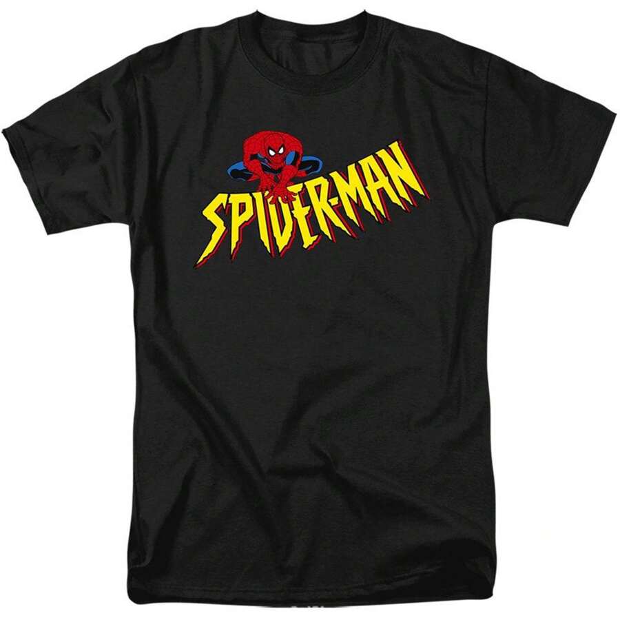 Marvel Spider-Man Mens Crawler T-Shirt (Black)