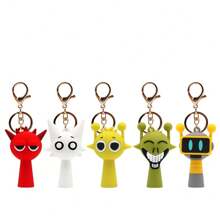 Sanrio 1 st Sprunki Rhythm Game Box Sleutelhanger, Game Peripheral Rhythm Box Figuur Hanger