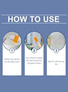 Water-Based Frosted Glass Paint, Waterproof And Sunproof, Renovation Coating To Cover And Apply Matte Glass - Multicolor - View 9