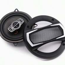 Altavoz coaxial para automóvil de 4 pulgadas con actualización de audio, altavoz coaxial modificado - Negro - Ver 1