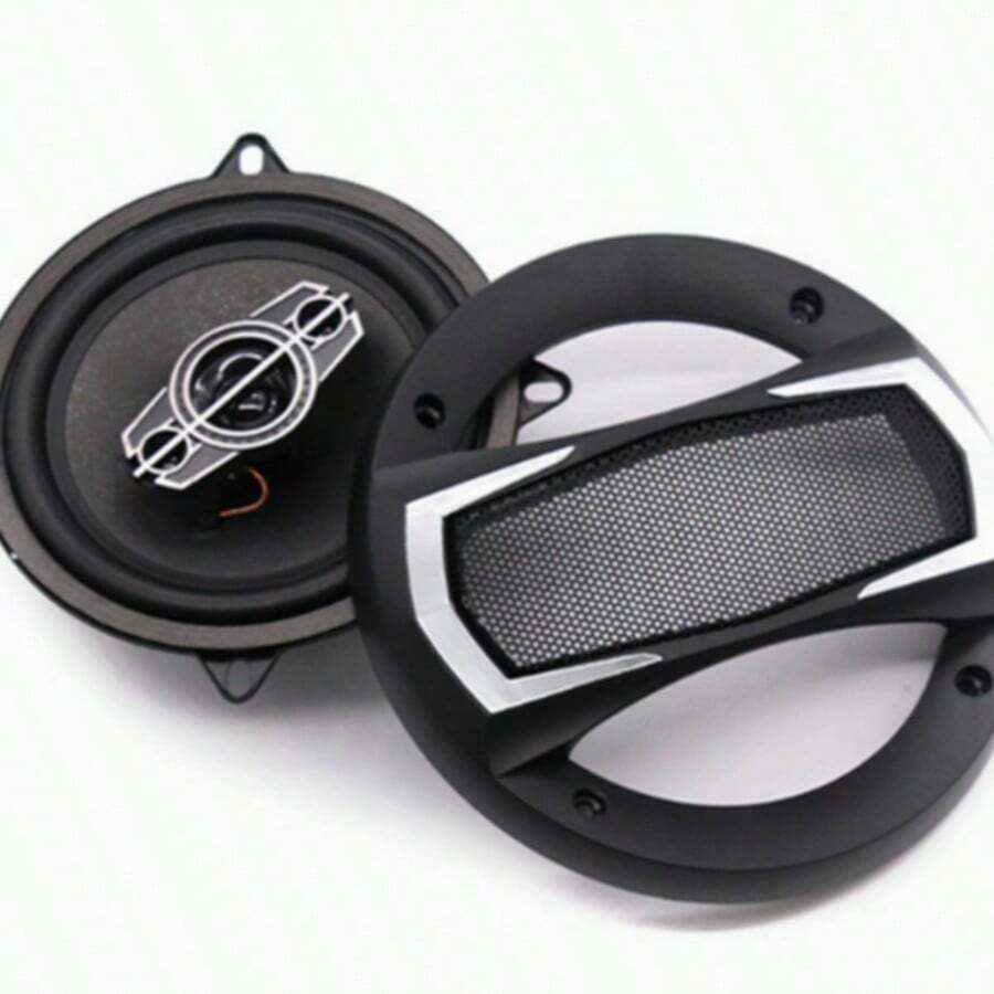 Altavoz coaxial para automóvil de 4 pulgadas con actualización de audio, altavoz coaxial modificado - Negro - Ver 1
