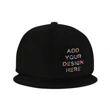 Custom Flat Brim Sun Hat With Stylish Printed Design And Adjustable Strap, Personalized With Images And Text Logo. These Breathable And Sweat-Wicking Street Style Hats Are Suitable For All Seasons And Are Great For Men And Women. Suitable For Skateboarding, Daily Wear, Sports, Travel And Outdoor Activities, With Classic And Fashionable Style, It Is A Good Choice For Holiday Gifts.