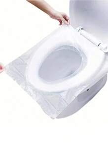 便携式独立包装透明一次性马桶座套、旅行便携式马桶盖、马桶防水盖、马桶座套便携式便盆座套、家庭必需品、商务旅行露营医院站、酒店住宿必备旅行配件，外出和使用公共厕所时，它还可以确保您的个人卫生浴室装饰秋季装饰 - 彩色 - 查看 7