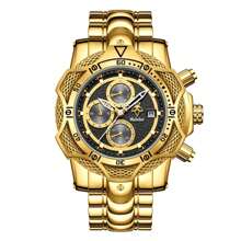 YaLaLusi 1 Piece Men's Bully Luxury Quartz Watch Personalized Big Wrist Watch Calendar Weekly Display Funky Hip Hop Style Watch Design IP Plating Wear-Resistant Oxidized Send Strap Remover Suitable For Daily Party Banquet Decorative Wear Best Choice Birthday Gift For Men Father Gifts