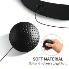 1pc/2pcs Boxing Reflex Ball Set For Adults & Teens - PA Nylon React Reflex Ball With Adjustable Headband, Hand Wraps & Carry Bag - Enhances Hand-Eye Coordination, Speed & Reaction Time - Multicolor - View 7