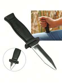 Retractable Simulation Knife Simulation Retractable Magic Props Adult Fake Knife Show Scary Retractable Knife Suitable For Christmas, Easter, Suitable For Teenagers And Adult Pranks - Black - View 9