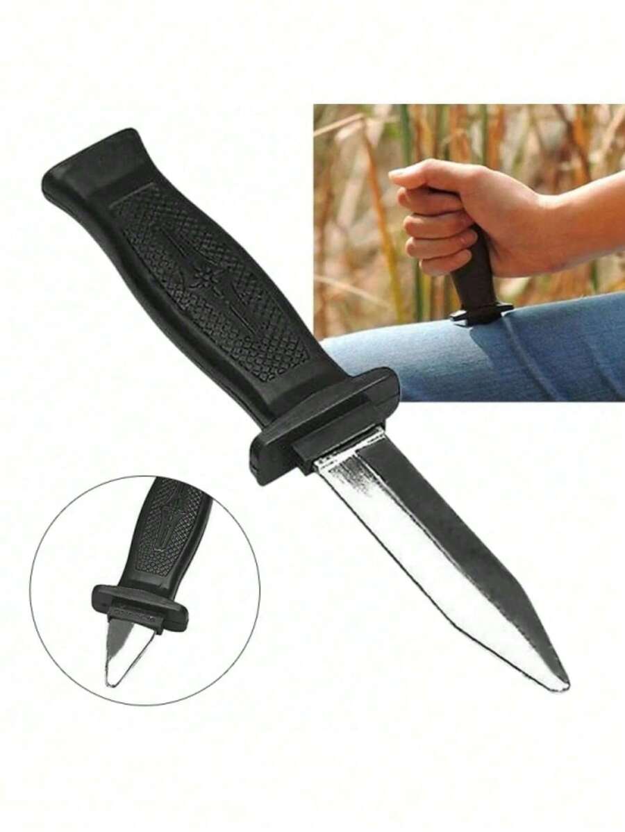 Retractable Simulation Knife Simulation Retractable Magic Props Adult Fake Knife Show Scary Retractable Knife Suitable For Christmas, Easter, Suitable For Teenagers And Adult Pranks