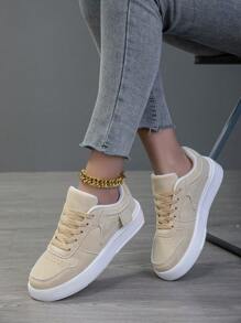 Damen Lässig Schuhe, Damen Sportschuhe, weiße Schuhe, Straßenschuhe, leichte Skateboard-Schuhe