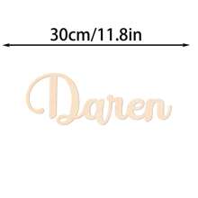 1Pc Custom Name Tag,Seat Cards And Gift Labels For Table Decoration,Wooden Name Tag, Multiple Font Style Options