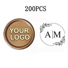 200 Pcs Wax Seals Stickers, Custom Logo Wax Stickers, Handmade Wax Seal Stickers For Wedding Invitation, Self-Adhesive Envelope Wax Stickers-Bronze,Back To School,School Supplies,Multi-Functional,Ornamental,Reusable,Modern,Colorful,Cute,Vintage,Cartoon,Kawaii,Custom,Personalized,Unique,Customized,Workers,Clients,Students,For Business/Work/Office,For School,School Supplies,Back To School,For Office,For School,For Classroom,For Teacher Gifts,For University,For Colleague,For Dorm Rooms,For Teacher,For Boys And Girls,For Teenagers,Junior High School Students,Middle School Students,High School Senior High School Students,College Students,University Students,Freshman,Sophomore,Underclassmen