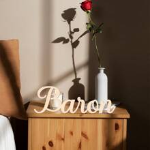 1Pc Custom Name Tag,Seat Cards And Gift Labels For Table Decoration,Wooden Name Tag, Multiple Font Style Options