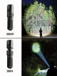 Super Bright MINI XHP50 LED Flashlight USB Flashlight Rechargeable Zoom Fishing Light Powerful Multiple Lighting Modes Camping Light - 1PC - View 7